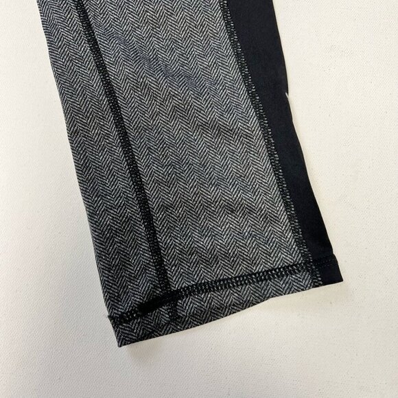 Head Womens Capri Pants Black White Stretch Herringbone Cropped Activewear XS - Picture 7 of 10
